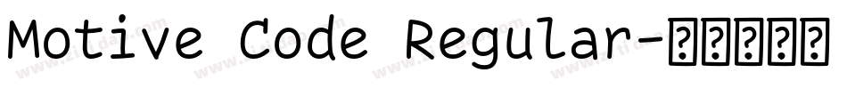 Motive Code Regular字体转换